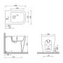KUBO KIT FILO MUR BIDET+WC