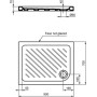 EUROVIT RECEVEUR DE DOUCHE RECTANGULAIRE
