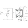 CERATHERM C100 MITIGEUR THERMOSTATIQUE POUR BAIGNOIRE/DOUCHE
