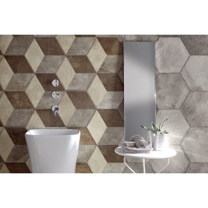 HERITAGE EXAGONA DECORO 34,5x40 - TEXTURE 2
