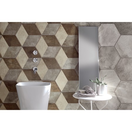 HERITAGE EXAGONA DECORO 34,5x40 - TEXTURE 2