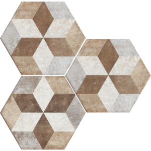HERITAGE EXAGONA DECORO 34,5x40 - TEXTURE 4