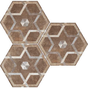 HERITAGE EXAGONA DECORO 34,5x40 - TEXTURE 5