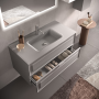 FRAME COMPOSIZIONE MOBILE CON LAVABO IN VETRO SATINATO