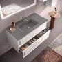 FRAME COMPOSIZIONE MOBILE CON LAVABO IN VETRO SATINATO