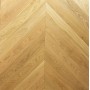 Parquet contrecollé Chêne Chevron, Pointe de Hongrie 45°, Naturel, Brossé, Vernis à l'eau UV, Choix ABC,