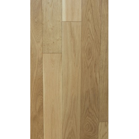 Parquet contrecollé Chêne, Naturel, Brossé, Vernis à l'eau UV, Choix ABC