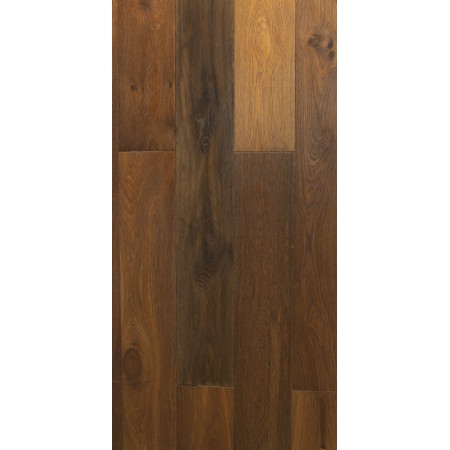 Parquet contrecollé Chêne Vesuvio, Choix Cde, Raboté, Brossé, Fumé, Huile Naturelle, Capri