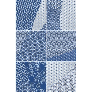 KINTSUGI JAPAN MIX BLUE 20,13x20,13 BRILLANT Rectifié