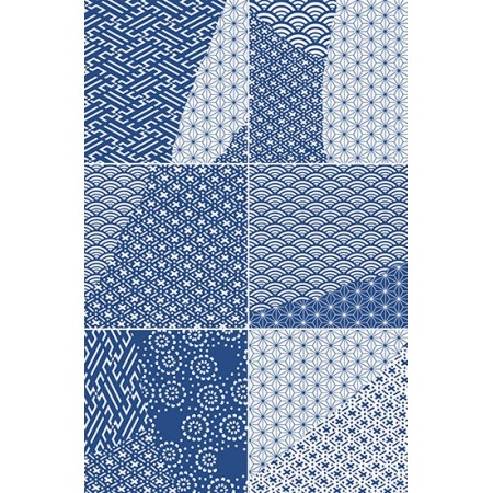 KINTSUGI JAPAN MIX BLUE 20,13x20,13 BRILLANT Rectifié