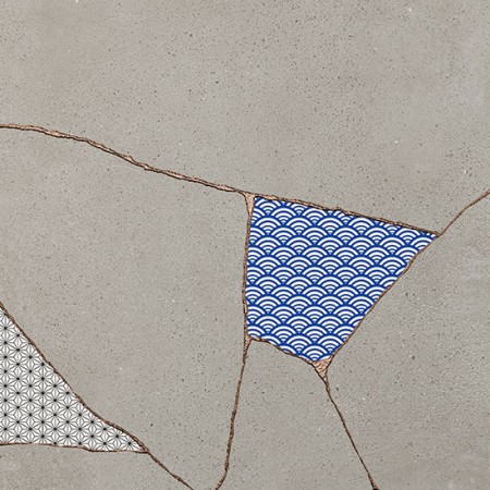 KINTSUGI JAPAN HIBI FOG 60,4x60,4 NATUREL Rectifié