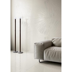 OGI DECO VENTAGLIO BIANCO MAIOLICA 90,6x90,6 LUCIDE Rectifié