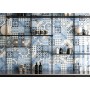 CEMENTINE SHINY MIX BLUE 20X20 BRILLANT Rectifié