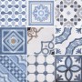 CEMENTINE SHINY MIX BLUE 20X20 BRILLANT Rectifié
