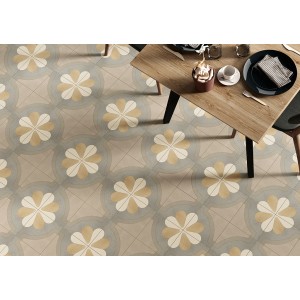 CEMENTINE BOHO _2 20x20 NATUREL Rectifié