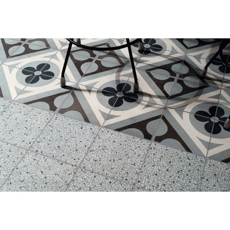 CEMENTINE RETRÓ AZZURRO 20X20 NATUREL Rectifié