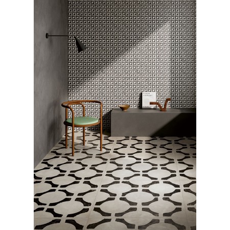RIGGIOLE BIANCO DECO_1 20X20 NATUREL Rectifié