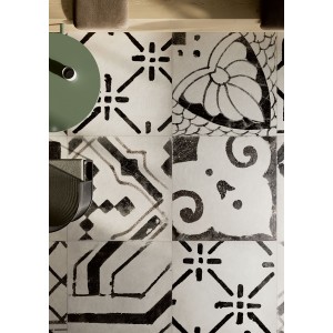 RIGGIOLE BIANCO MIX 90x90 NATUREL Rectifié