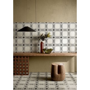 RIGGIOLE BIANCO DECO_2 20X20 NATUREL Rectifié