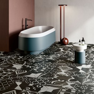 RIGGIOLE NERO MIX 30x30 NATUREL Rectifié
