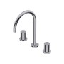 DIAMETRO35 S GROUPE À TROIS TROUS POUR LAVABO BEC CYGNE CHROME