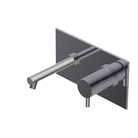DIAMÈTRE 35 MITIGEUR ENCASTRÉ LAVABO AVEC PLAQUE CHROME - PARTIE EXTÉRIEURE