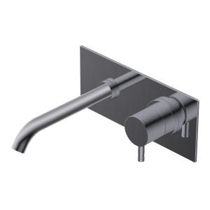 DIAMÈTRE 35 MITIGEUR ENCASTRÉ LAVABO AVEC PLAQUE B.LONGUE CHROME - P.EXTERNE