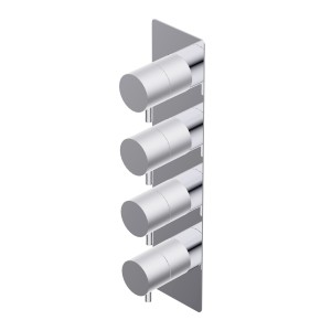 DIAMETRO 35 MITIGEUR THERMOSTATIQUE ENCASTRÉ 3 SORTIES P.EXTERNE CHROME