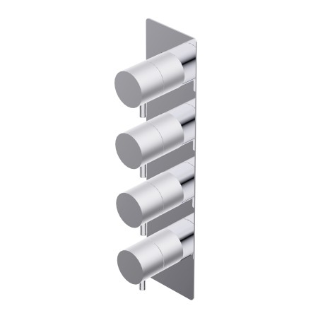 DIAMETRO 35 MITIGEUR THERMOSTATIQUE ENCASTRÉ 3 SORTIES P.EXTERNE CHROME