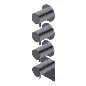 DIAMETRO 35 MITIGEUR THERMOSTATIQUE ENCASTRÉ 3 SORTIES P.EXTERNE CHROME