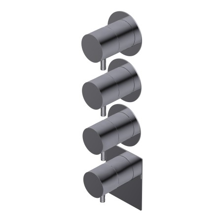 DIAMETRO 35 MITIGEUR THERMOSTATIQUE ENCASTRÉ 3 SORTIES P.EXTERNE CHROME