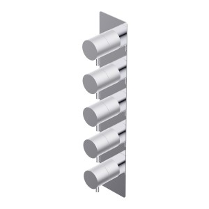 DIAMETRO 35 MITIGEUR THERMOSTATIQUE ENCASTRÉ 4 SORTIES P.EXTERNE CHROME