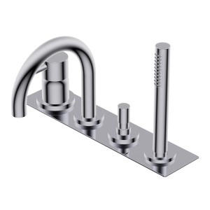 DIAMETRO35 S GROUPE BORD DE BAIGNOIRE CHROME