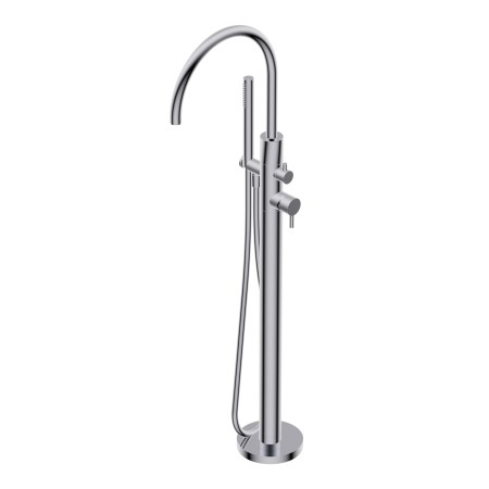 DIAMETRO35 S COLONNE DE BAIGNOIRE AU SOL CHROME