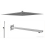 TECHNO KIT SOFFIONE DOCCIA SLIM 250X250MM AVEC SET DOUCHE QUADRO
