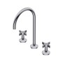 DiIAMETRO35 CROSS GROUPE À TROIS TROUS POUR LAVABO CHROME
