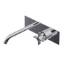 DIAMETRO35 CROSS MITIGEUR ENCASTRÉ POUR LAVABO CHROME - PARTIE EXTÉRIEURE