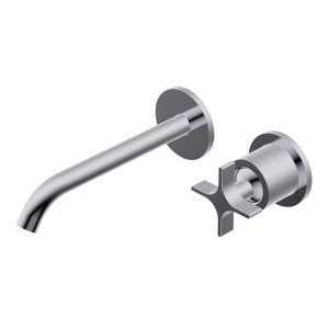 DIAMETRO35 CROSS MITIGEUR ENCASTRÉ POUR LAVABO CHROME - PARTIE EXTÉRIEURE