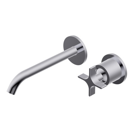 DIAMETRO35 CROSS MITIGEUR ENCASTRÉ POUR LAVABO CHROME - PARTIE EXTÉRIEURE