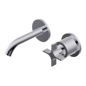 DIAMETRO35 CROSS MITIGEUR ENCASTRÉ POUR LAVABO CHROME - PARTIE EXTÉRIEURE