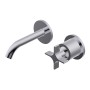 DIAMETRO35 CROSS MITIGEUR ENCASTRÉ POUR LAVABO CHROME - PARTIE EXTÉRIEURE
