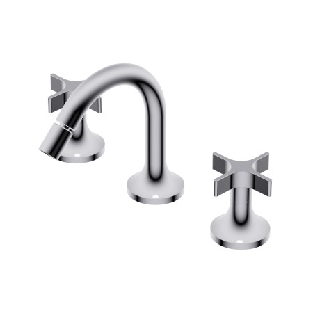 DIAMETRO35 CROSS GROUPE À TROIS TROUS BIDET CHROME