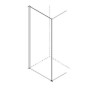 CÔTÉ FIXE X ISCHIA ANGLE 1 COULISSANT+FIXE CHROME BRONZE