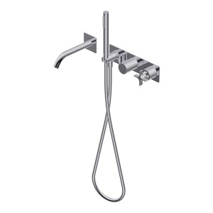 DIAMETRO35 CROSS MITIGEUR ENCASTRÉ POUR BAIGNOIRE CHROME