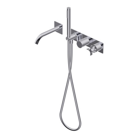 DIAMETRO35 CROSS MITIGEUR ENCASTRÉ POUR BAIGNOIRE CHROME