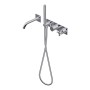DIAMETRO35 CROSS MITIGEUR ENCASTRÉ POUR BAIGNOIRE CHROME