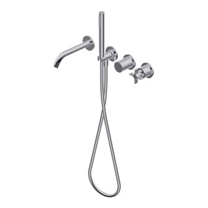 DIAMETRO35 CROSS MITIGEUR ENCASTRÉ POUR BAIGNOIRE CHROME