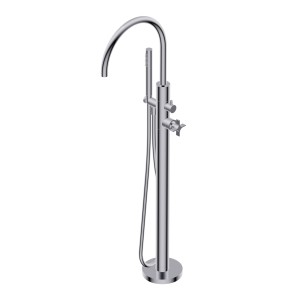 DIAMETRO35 CROSS COLONNE DE BAIGNOIRE AU SOL CHROME