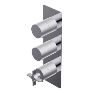 DIAMETRO35 CROSS MITIGEUR THERMOSTATIQUE ENCASTRÉ POUR DOUCHE CHROME