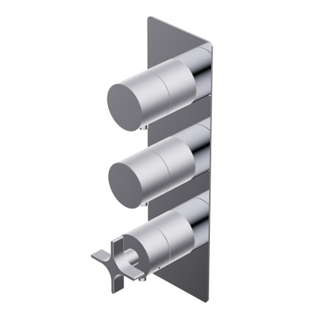 DIAMETRO35 CROSS MITIGEUR THERMOSTATIQUE ENCASTRÉ POUR DOUCHE CHROME